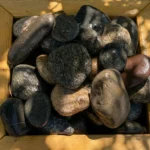 Галька цветная