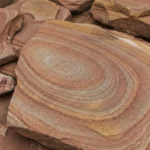 Природный камень Лемезит розовый с разводами (Малиновый)